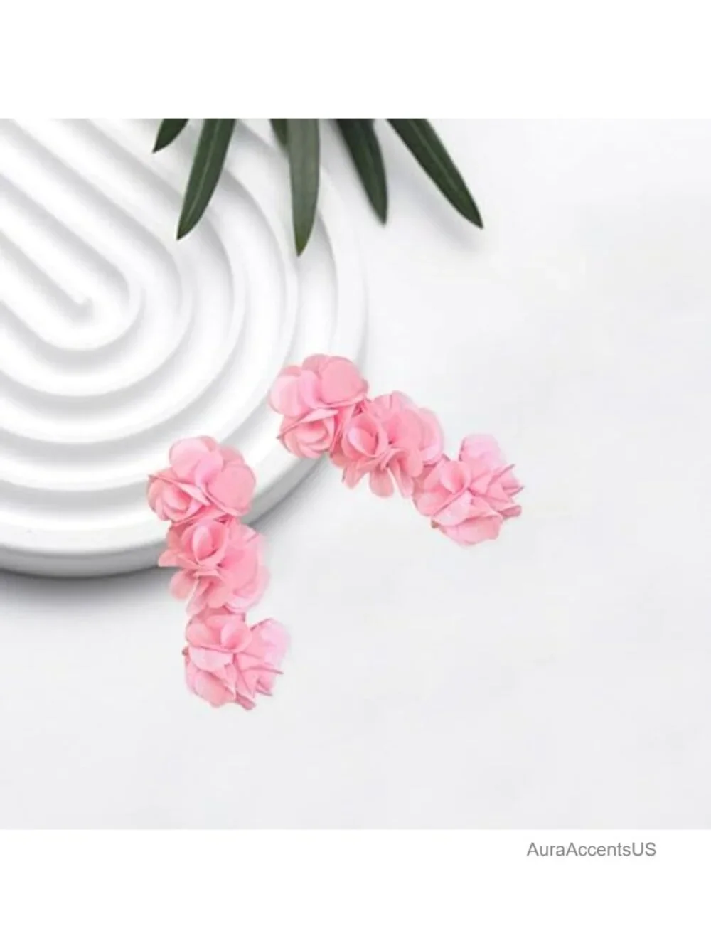 Elegant Long 3-Layer Flower Tassel Earrings Bohemian Handmade Dangle Drop